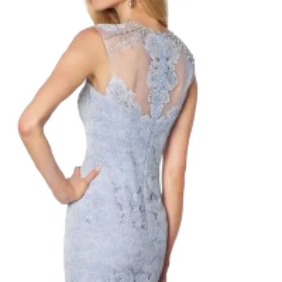 SALE NWT Montage by Mon Cheri 117820 Homecoming Dress Light Periwinkle Size 6 - Picture 5 of 7